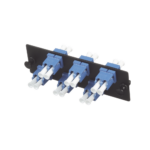 Placa Acopladora de Fibra ?ptica FAP, con 6 Conectores LC Duplex (12 Fibras), para Fibra Monomodo OS1/OS2, Color Azul