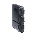 Caja de Distribuci?n de Fibra ?ptica para 24 Empalmes, con 8 Acopladores SC/APC Simplex, Exterior IP55, Color Negro - Image 2