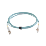 Jumper de Fibra ?ptica Multimodo 50/125 XGLO OM3, LC-LC Duplex, OFNR, Color Aqua, 5 Metros (16.40 Pies)