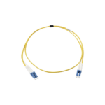 Jumper de Fibra ?ptica Monomodo (OS2), XGLO, Riser, LC/UPC-LC/UPC Duplex, OFNR, Color Amarillo, 1 Metro (3.28 Pies)