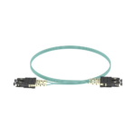 Jumper de Fibra Optica Multimodo 50/125 OM3, SC-SC Duplex, OFNR (Riser), Color Aqua, 2 Metros (6.56 Pies) - Image 2