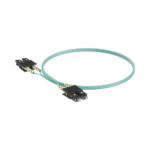 Jumper de Fibra Optica Multimodo 50/125 OM3, SC-SC Duplex, OFNR (Riser), Color Aqua, 2 Metros (6.56 Pies)