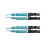 Jumper de Fibra Optica Multimodo 50/125 OM3, LC-LC Duplex, OFNR (Riser), Color Aqua, 3 Metros (9.84 Pies) - Image 2