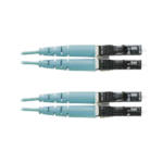 Jumper de Fibra Optica Multimodo 50/125 OM3, LC-LC Duplex, OFNR (Riser), Color Aqua, 4 Metros (13.12 Pies) - Image 2