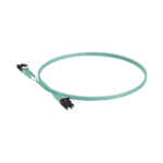Jumper de Fibra Optica Multimodo 50/125 OM3, LC-LC Duplex, OFNR (Riser), Color Aqua, 5 Metros (16.40 Pies) - Image 3