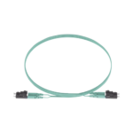 Jumper de Fibra Optica Multimodo 50/125 OM3, LC-LC Duplex, OFNR (Riser), Color Aqua, 5 Metros (16.40 Pies)