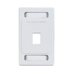 Placa de Pared Keystone de 1 Salida, Color Blanco, para Jacks Keystone Z-MAX y MAX