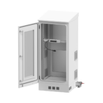 Gabinete de Piso para Exterior con Ventiladores y Termostato con Rack de 19" de 16 U + Espacio para Baterías, Se envía el Gabinete Armado. - Image 3