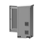 Gabinete de Piso para Exterior con Ventiladores y Termostato con Rack de 19" de 16 U + Espacio para Baterías, Se envía el Gabinete Armado. - Image 4