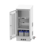 Gabinete de Piso para Exterior con Ventiladores y Termostato con Rack de 19" de 16 U + Espacio para Baterías, Se envía el Gabinete Armado. - Image 5