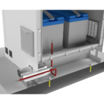 Gabinete de Piso para Exterior con Ventiladores y Termostato con Rack de 19" de 16 U + Espacio para Baterías, Se envía el Gabinete Armado. - Image 8