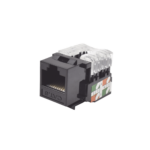 M?dulo Jack Keystone Cat6 con Terminaci?n 110 (Punchdown) para Faceplate - Color Negro