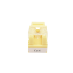 M?dulo Jack Keystone Cat6 con Terminaci?n 110 (Punchdown) para Faceplate - Color Amarillo - Image 4