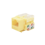 M?dulo Jack Keystone Cat6 con Terminaci?n 110 (Punchdown) para Faceplate - Color Amarillo