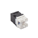 M?dulo Jack Keystone Cat6 con Terminaci?n en ?ngulo 180 - Color Negro