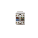 M?dulo Jack Keystone Cat6 con Terminaci?n 110 (Punchdown) ?ngulo 180 - Color Blanco - Image 3