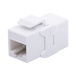 Acoplador UTP Cat6A Hembra RJ45 a RJ45 Hembra Color Blanco