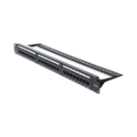 Panel de Parcheo de Impacto (110) UTP de 24 Puertos Cat6A, 19 Pulgadas (48.26 cm), con Barra para Organizar Cables y Espacio para Etiqueta - Image 3