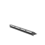 Panel de Parcheo de Impacto (110) UTP de 24 Puertos Cat6, 19 Pulgadas (48.26 cm), con Barra para Organizar Cable