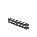Panel de Parcheo de Impacto (110) UTP de 48 Puertos Cat6, 19 Pulgadas (48.26 cm), 2U, con Barra para Organizar Cable