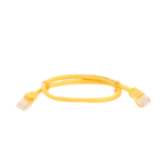 Cable de Parcheo UTP Cat5e - 0.5 Metros (1.64 Pies) - Amarillo