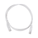 Cable de Parcheo Slim UTP Cat6 - 1.5 Metros (4.92 Pies) Blanco Di?metro Reducido (28 AWG)