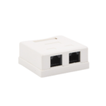 Caja de Pared con 2 Puertos, Incluye 2 Jacks UTP Cat5e Keystone - Image 4