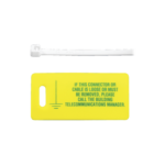 Kit de 10 Etiquetas Impresas para Identificación de Tierra Física, Incluye 10 Cinchos Retardantes a Flama