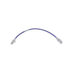 Patch Cord MC6 Modular Cat6 UTP, CM/LS0H, 0.3 Metros (1 Pie), Color Violeta