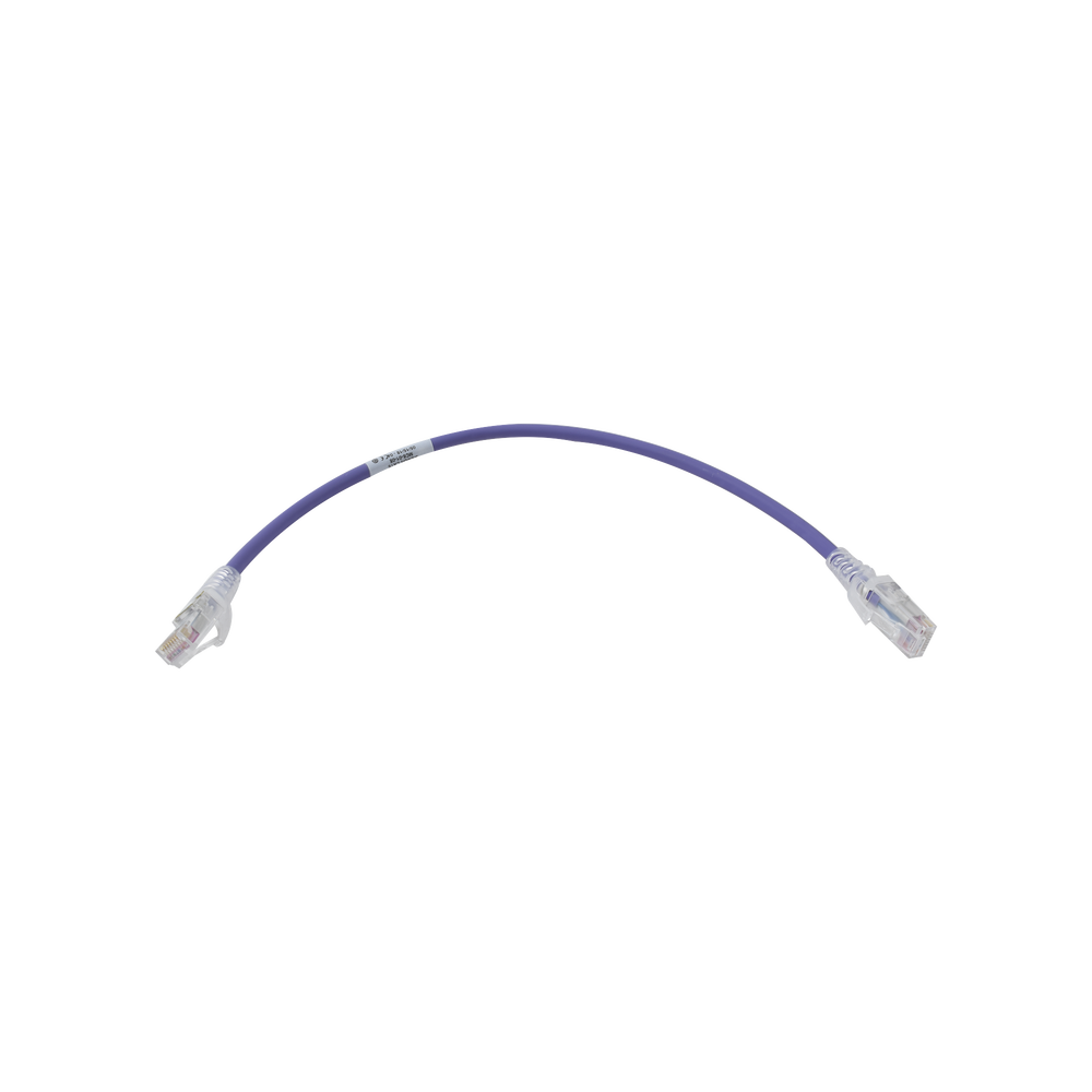 MC60108-l.png Patch Cord MC6 Modular Cat6 UTP, CM/LS0H, 0.3 Metros (1 Pie), Color Violeta - Image 1