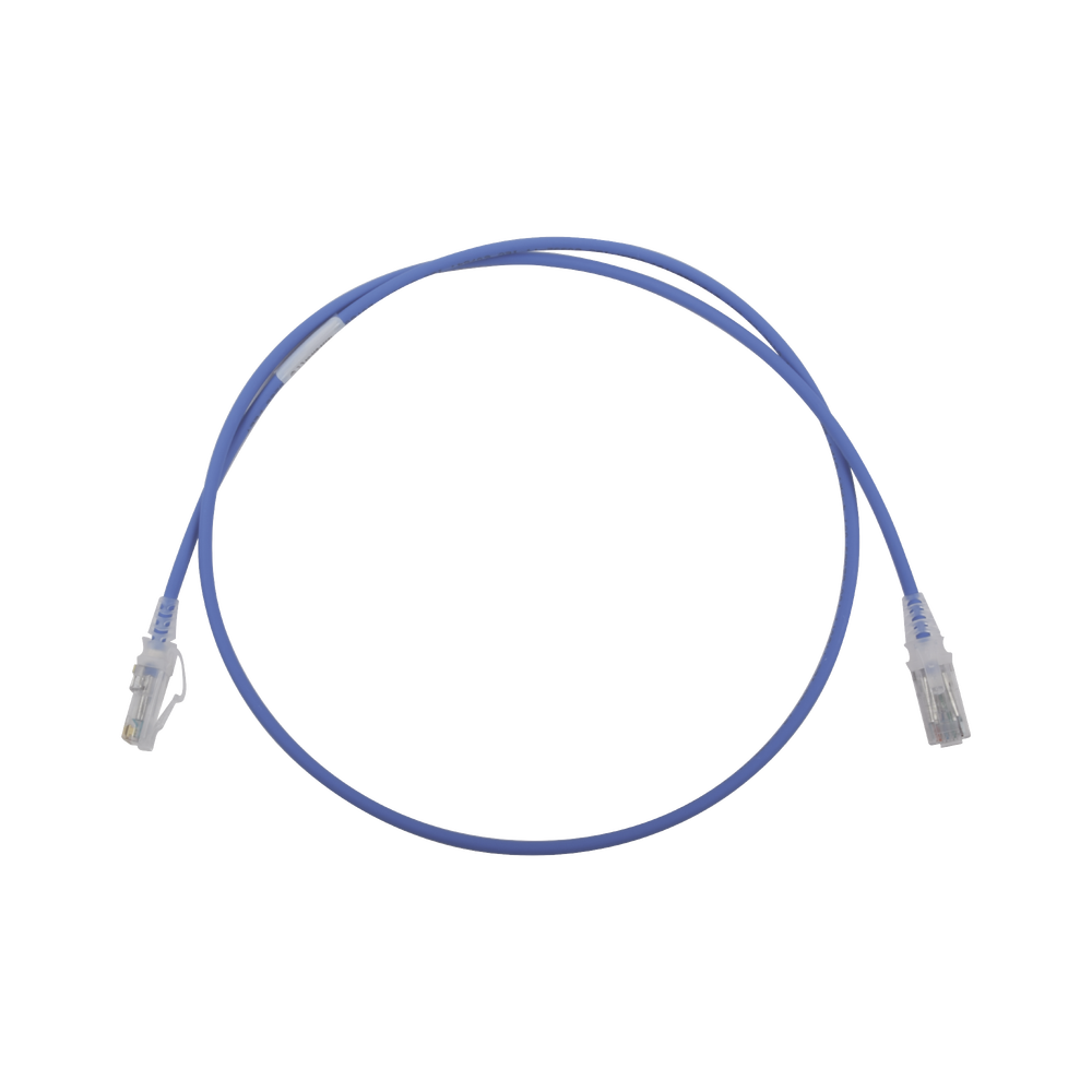 MC6030628-l.png Patch Cord MC6 Modular Cat6 UTP, CM/LS0H, 0.91 Metros (3 Pies), Color Azul, Di?metro Reducido (28AWG) - Image 1