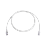 Patch Cord MC6 Modular Cat6 UTP, CM/LS0H, 1.52 Metros (5 Pies), Color Blanco, Di?metro Reducido (28AWG), Versi?n Bulk (Sin Empaque Individual)