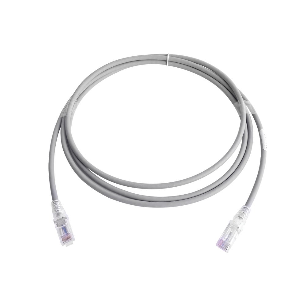 MC60704B-l.png Patch Cord MC6 Modular Cat6 UTP, CM/LS0H, 2.13 Metros (7 Pies), Color Gris, Versi?n Bulk (Sin Empaque Individual) - Image 1