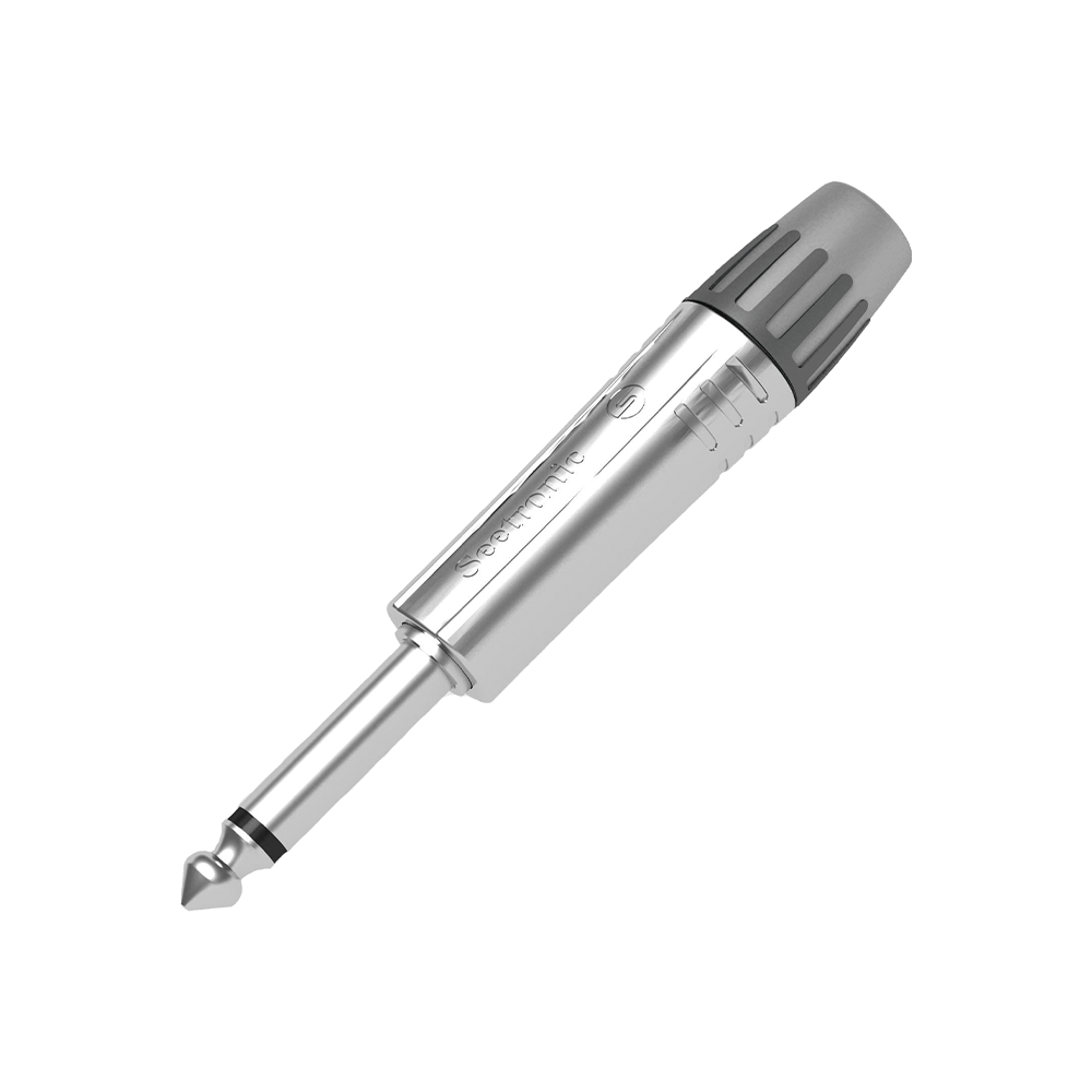 MP2X-l.png Conector 1/4 | Mono | Carcasa Cromada Perla | Contacto Niquelado | cable OD 4-7 mm - Image 1