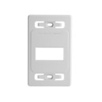 Placa de Pared Modular MAX, de 3 Salidas, Color Blanco, Versi?n Bulk (Sin Empaque Individual)