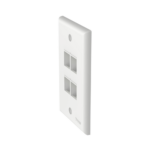 Placa de Pared Vertical, Salida Para 4 Puertos Keystone, Color Blanco - Image 2
