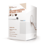 Bobina de Cable de 305 Metros (1000 Pies) de Cable Cat6 de Alto Desempe?o, Super Flexible, UL, Cobre, Color Blanco, para Aplicaciones de Video Vigilancia y Redes de Datos