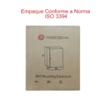 Gabinete de Acero IP66 Uso en Intemperie (300 x 400 x 200 mm) con Placa Trasera Interior de Metal y Compuerta Inferior Atornillable (Incluye Chapa y Llave T). - Image 7