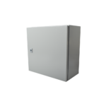 Gabinete de Acero IP66 Uso en Intemperie (400 x 400 x 200 mm) con Placa Trasera Interior de Metal y Compuerta Inferior Atornillable (Incluye Chapa y Llave T). - Image 3