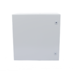 Gabinete de Acero IP66 Uso en Intemperie (600 x 600 x 300 mm) con Placa Trasera Interior Metálica y Compuerta Inferior Atornillable (Incluye Chapa y Llave T).
