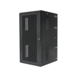 Gabinete PanZone de Montaje en Pared, de 19in, Puerta Ventilada, 26 UR, 635mm de Profundidad, Color Negro