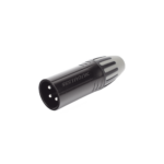 XLR conector de cable macho, carcasa enchapada en negro, contactos enchapados en plata - Image 2