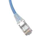 Patch Cord Skinny Cat6A Blindado S/FTP, 2.13 Metros (7 Pies), Di?metro Reducido 28 AWG, Color Azul - Image 4