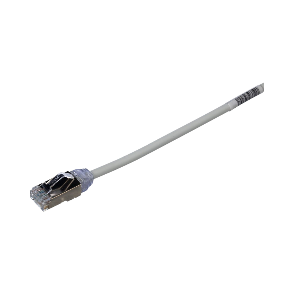 STP28X1MIG-l.png Patch Cord Cat6A, Diametro Reducido 28 AWG, Blindado S/FTP, CM/LS0H, 1 Metro (3.28 Pies), Color Gris - Image 1