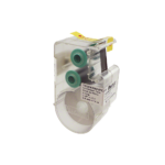 Casete de Etiquetas de Vinilo de Cinta Continua, Color Negro Sobre Blanco, Uso Interior/Exterior, 9.65 mm de Ancho x 7.6 Metros (24.93 Pies) de Largo