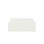 Tapa Final, para uso con canaleta T45, Material PVC Rígido, Color Blanco Mate - Image 2