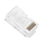 Bote con 100 Plugs Pass Through RJ45 Cat5e sin Blindaje, Chapado de Oro a 30 Micras para Durabilidad Extrema - Image 2