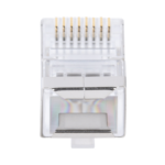 Bote con 100 Plugs Pass Through RJ45 Cat6 Blindado Chapado de Oro a 30 Micras para Durabilidad Extrema - Image 5