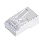 Bote con 100 Plugs Pass Through RJ45 Cat6 Blindado Chapado de Oro a 30 Micras para Durabilidad Extrema - Image 4