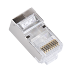 Bote con 100 Plugs Pass Through RJ45 Cat6 Blindado Chapado de Oro a 30 Micras para Durabilidad Extrema - Image 3